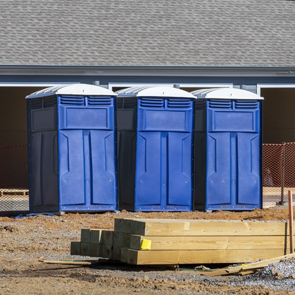 what is the maximum capacity for a single portable restroom in Kosse TX